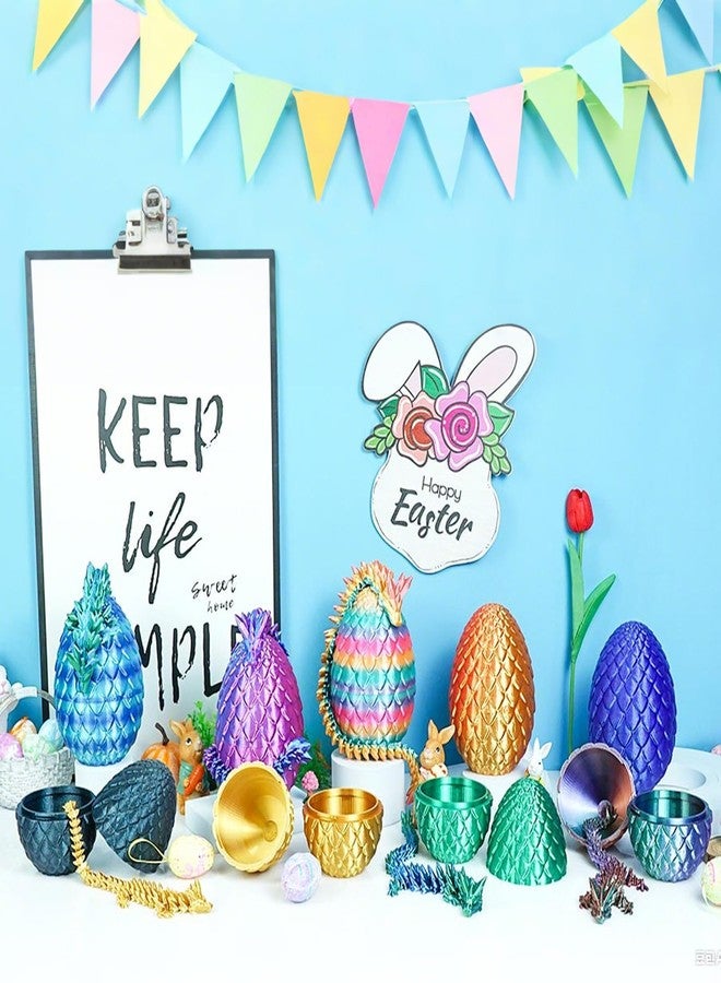 سكويشي ألعاب مطبوعة بتقنية الطباعة ثلاثية الأبعاد، لعبة تنين للأطفال وهواة الجمع، مجسم ديناصور بيضة ثلاثي الأبعاد لتزيين المنزل، مثالي لتزيين رفوف الكتب والطاولات، متعدد الألوان - Image 4